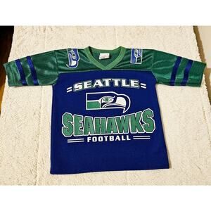 Vintage Seattle Seahawks Football 3T, kids jersey. Single stitch. USA Made. Rare
